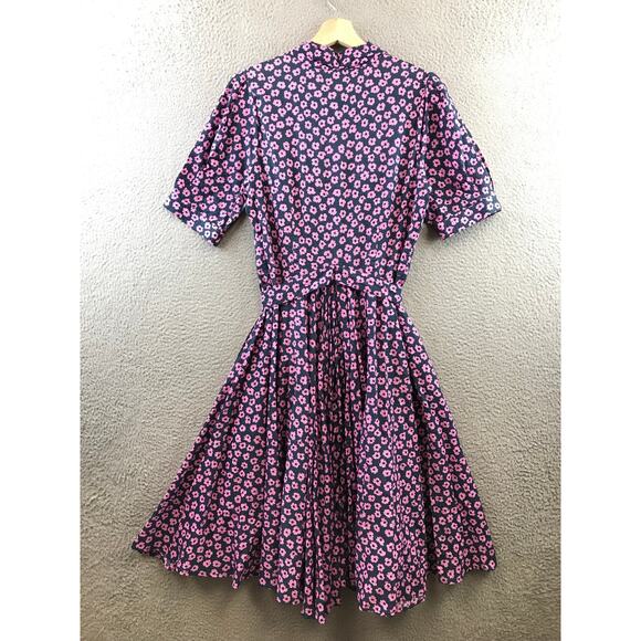 Katharine Kidd Women Dress Purple Mini Floral‎ Puffed size 4 - Picture 2 of 12